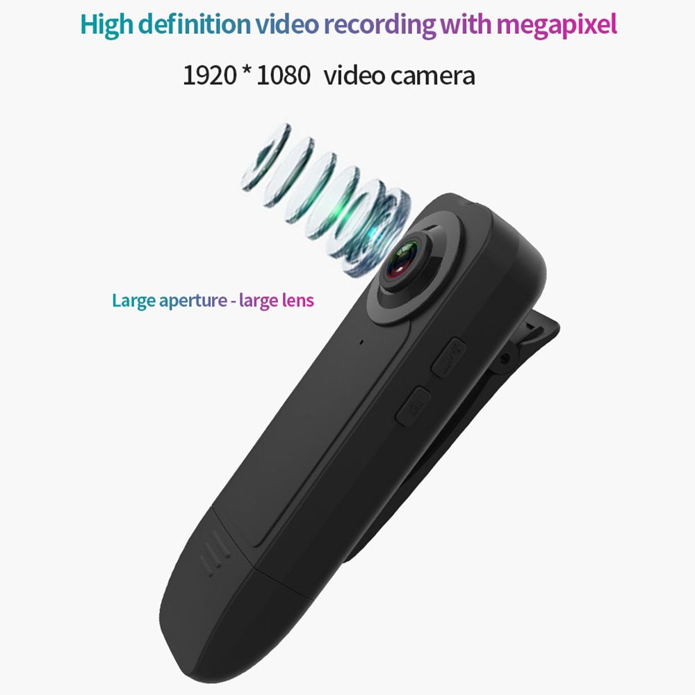 1080P Mini Body Camera With Audio Clip-on Video Recorder