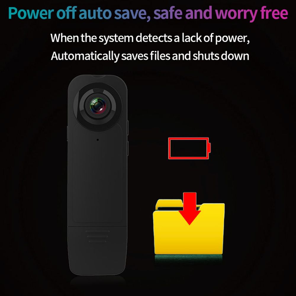 1080P Mini Body Camera With Audio Clip-on Video Recorder