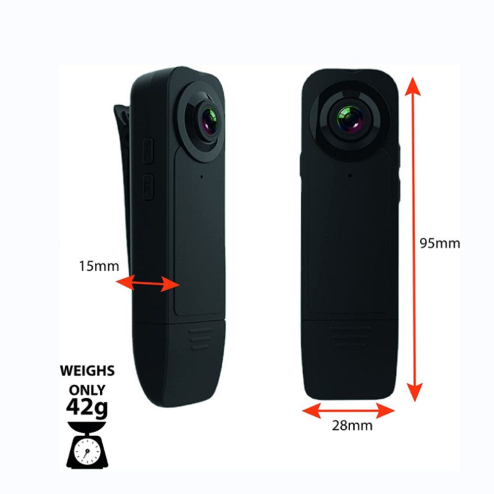 1080P Mini Body Camera With Audio Clip-on Video Recorder