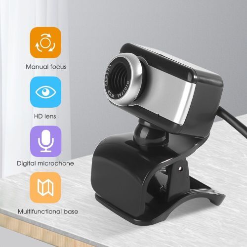 Igital USB  Webcam Stylish Rotate Camera HD Web Cam With Mic Microphone Clip For PC Laptop Notebook Computer