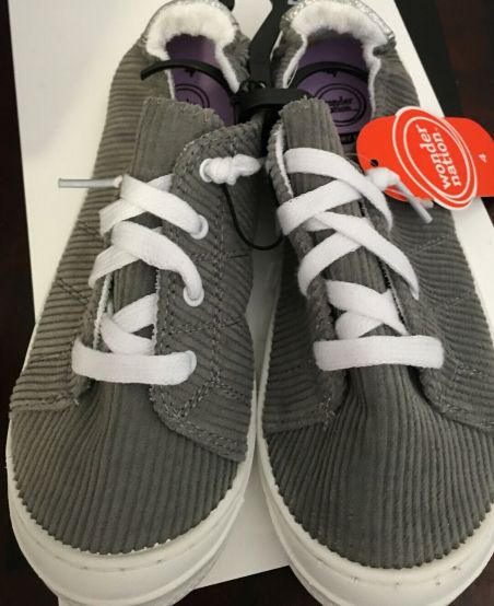 Corduroy Jean Kids Sneakers With Memory Foam(US SIZE 3/EUR SIZE35)