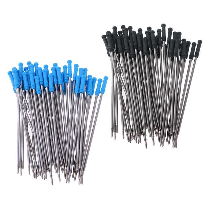 50x 0.5mm Nib Rollerball Pen Refill  Pen Sign Pen Replaceable Black
