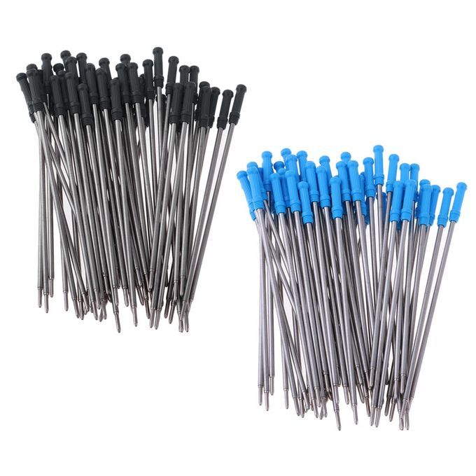 50x 0.5mm Nib Rollerball Pen Refill  Pen Sign Pen Replaceable Black