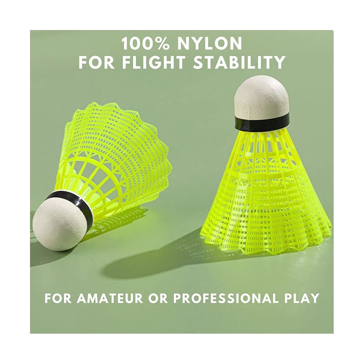 12Pcs Nylon Badminton Birdies Luminous Badminton Ba