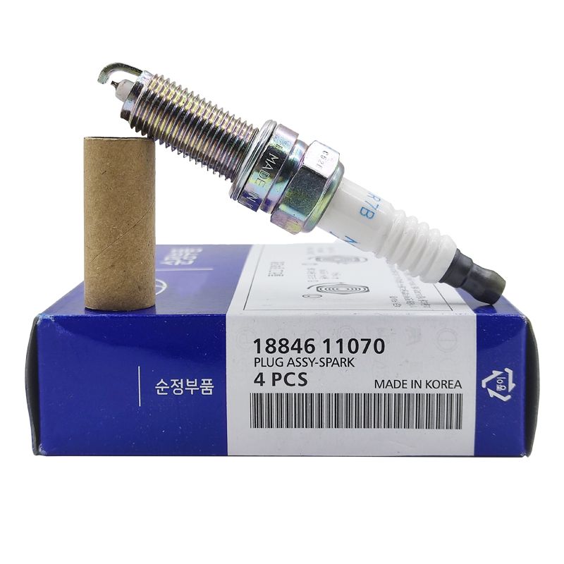 4pcs/lot 18846-11070 SILZKR7B11 Iridium Spark Plugs For Hyundai Elantra IX35 Sonata 8 1884611070 SILZKR7B-11 18846 11070