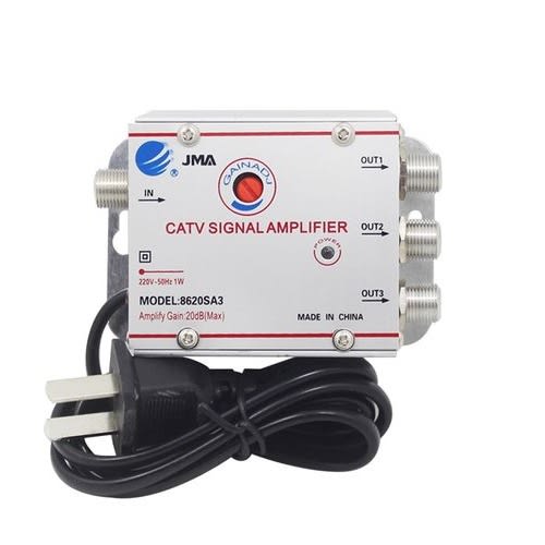 Standard Ac 3-way Catv Cable Tv Signal Amplifier 220v-50hz