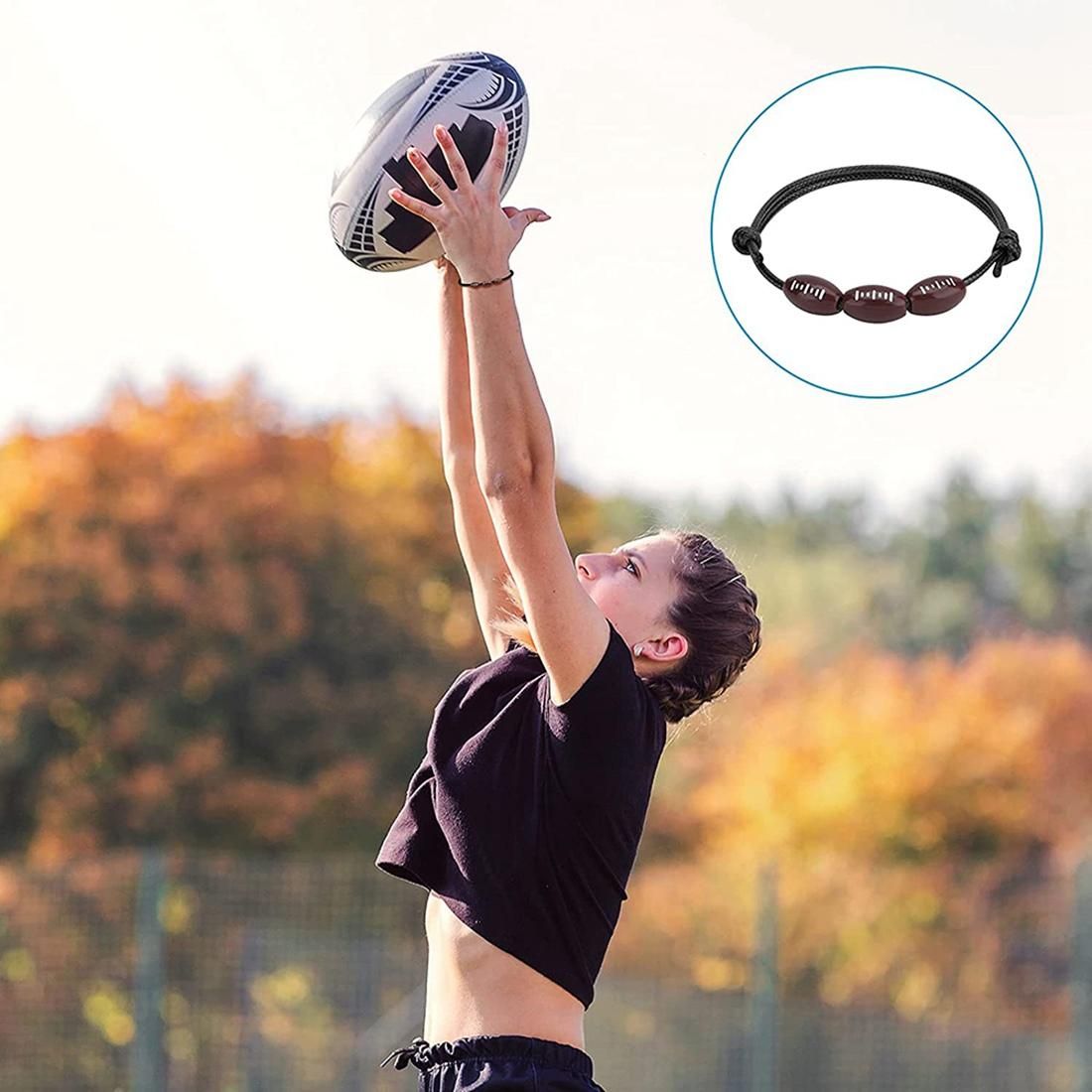 20 Pcs Baseball Charm Bracelets Baseball Wristbands