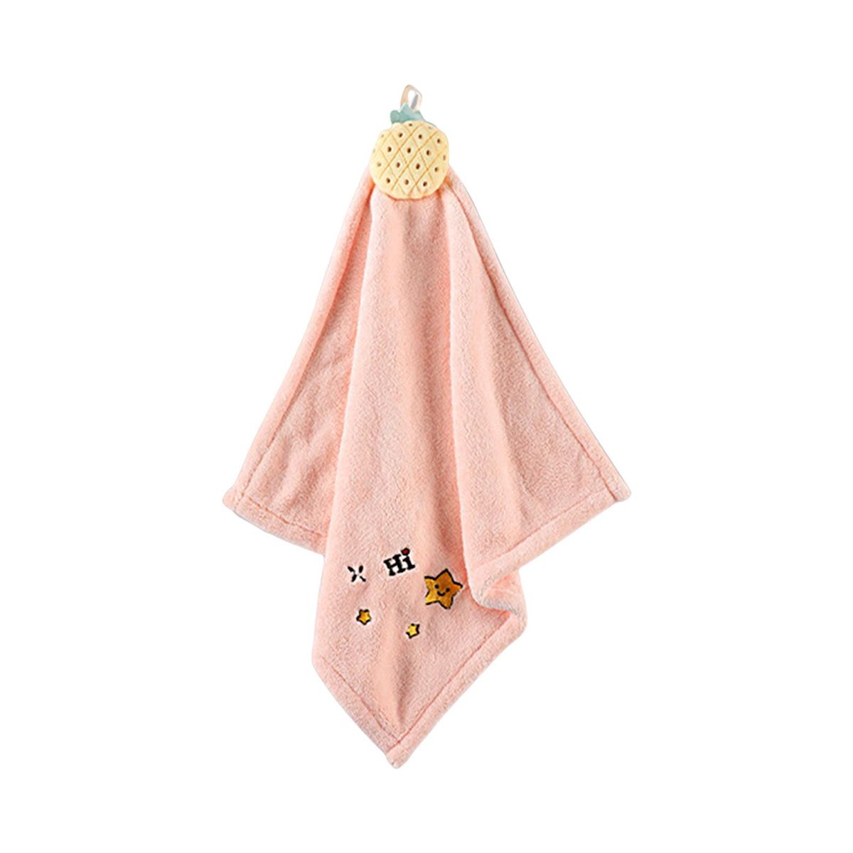 Hanging Hand Towel Hanging Handkerchief Towel Bathroom Supplies Pink