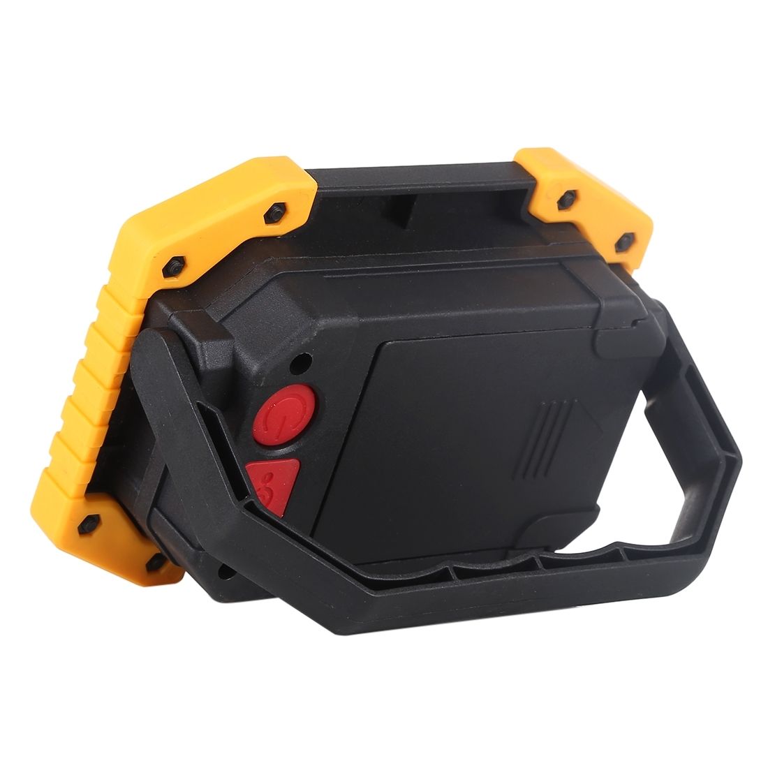 30W White Light 2 X Round COB LED Working Light, 2 X 18650 Or 4 X AA Batteries Powered Outdoor Emergency Lamp Spotlight With Holder