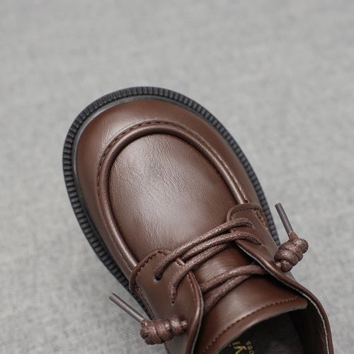 Boys' School Uniform Dress Shoes Leather Shoes(Black)