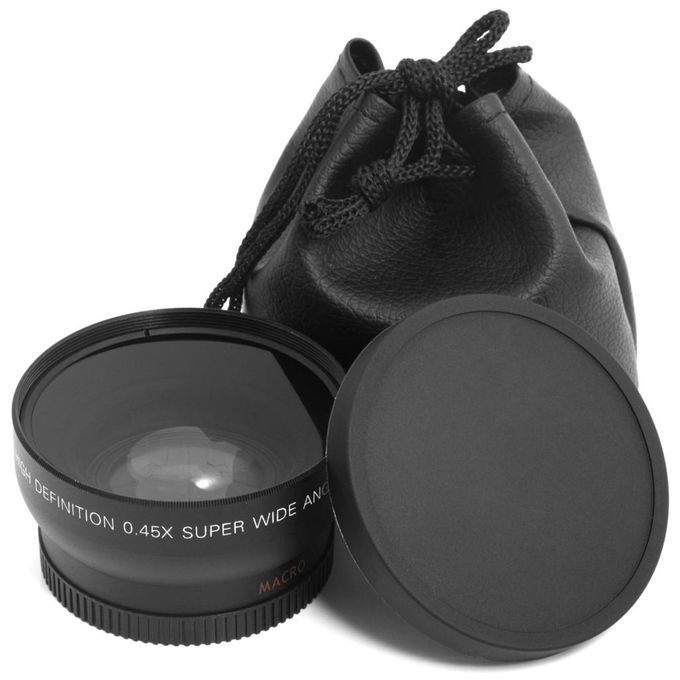 Universal 55mm 0.45x Wide Angle + Macro Conversion Lens For DSLR