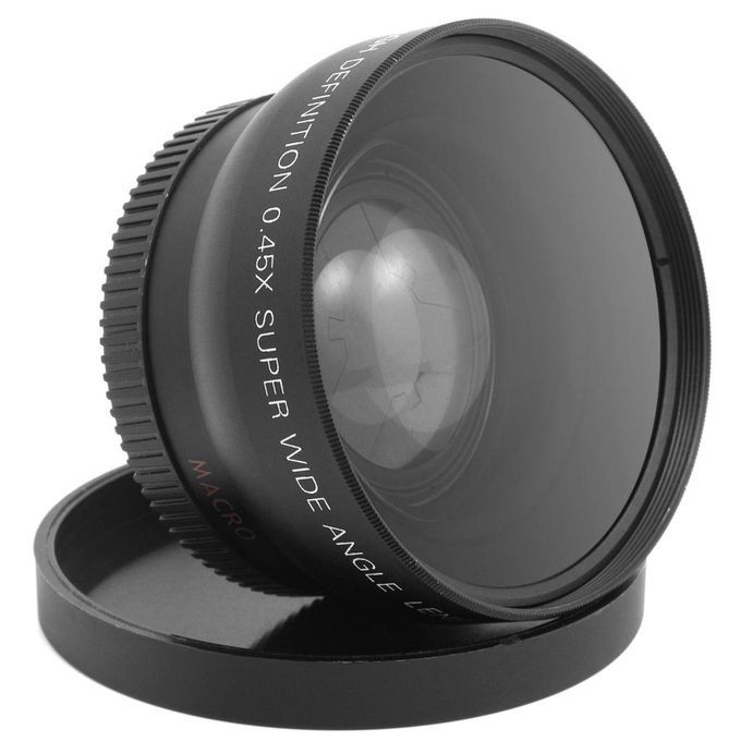Universal 55mm 0.45x Wide Angle + Macro Conversion Lens For DSLR