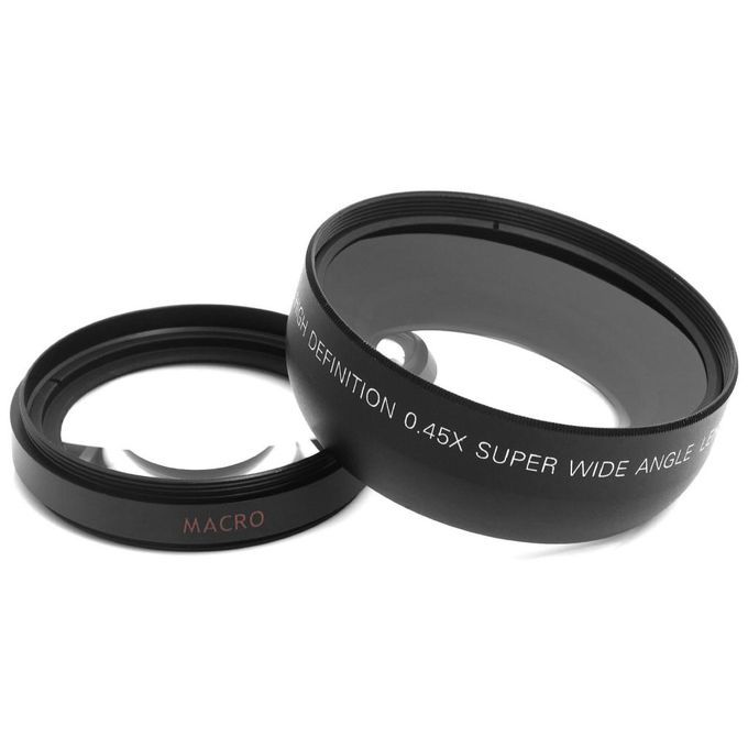 Universal 55mm 0.45x Wide Angle + Macro Conversion Lens For DSLR
