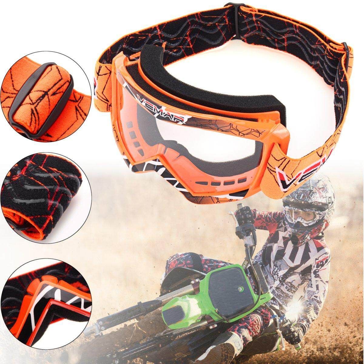 Orange Kids Children Motorcycle DirtBike Riding Eyewear Protector Orange