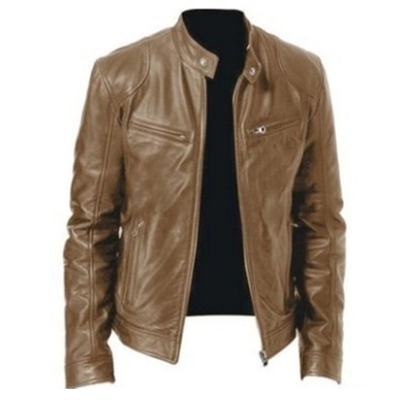 Leather Jacket Autumn Winter Temperament Locomotive