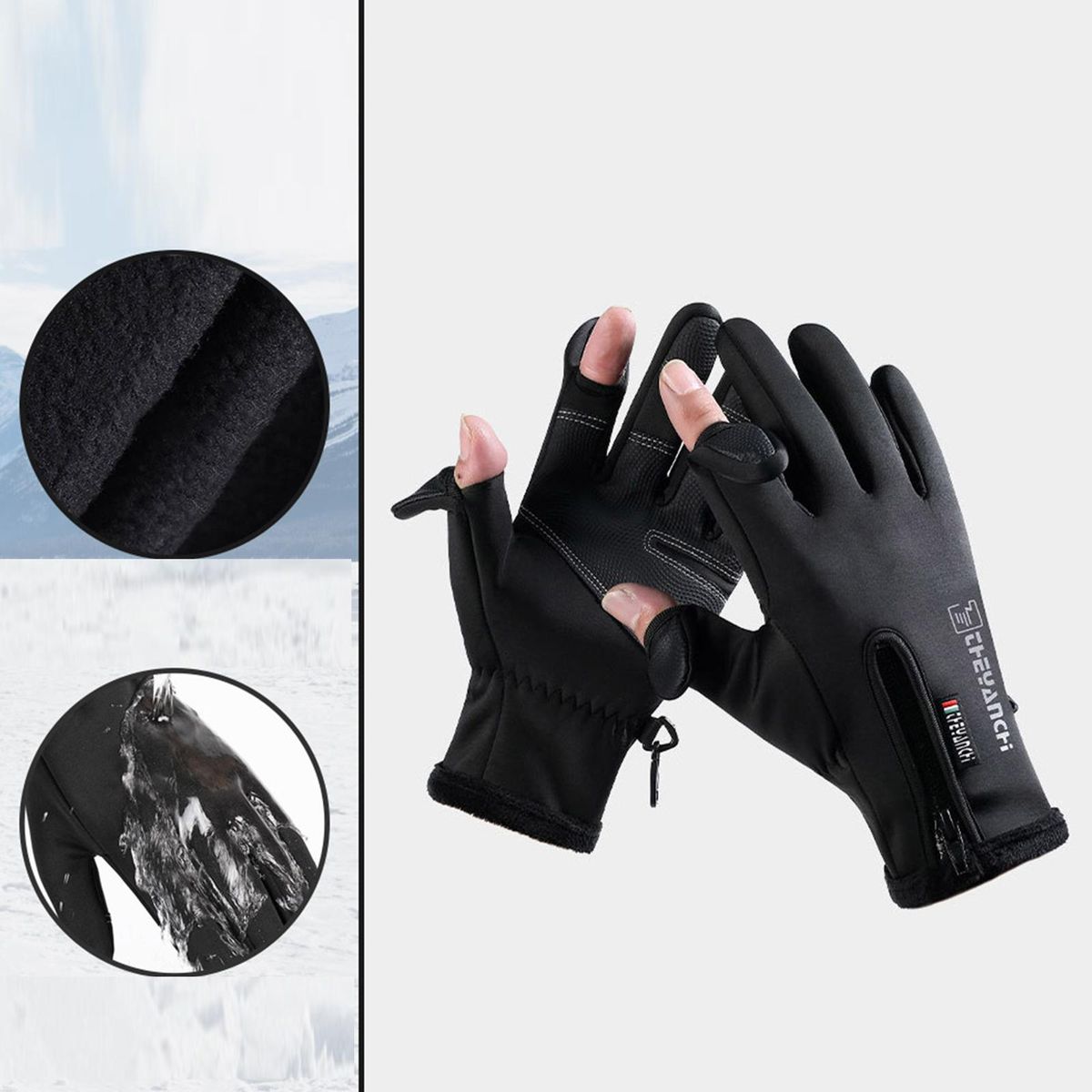 Winter Gloves Waterproof Non-Slip  For