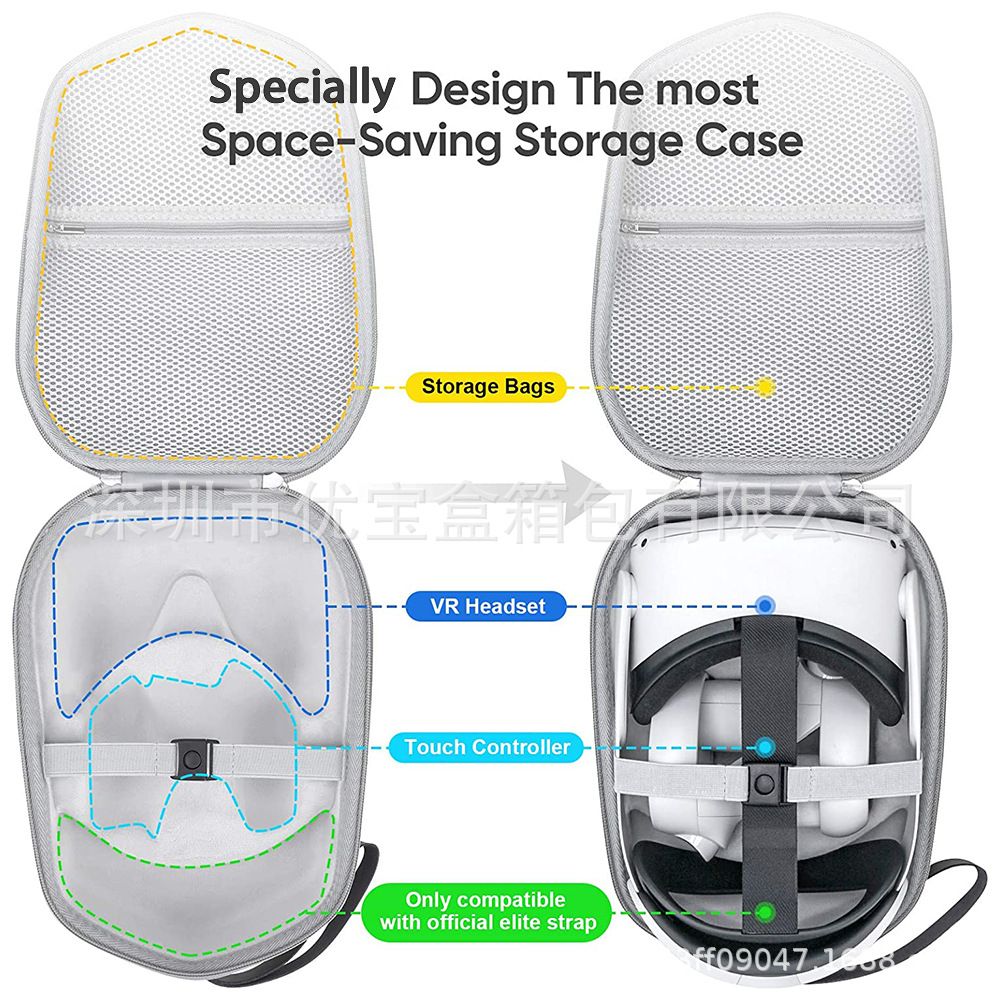 Suitable For Oculus Quest 2 Packs VR Glasses Storage Bag EVA