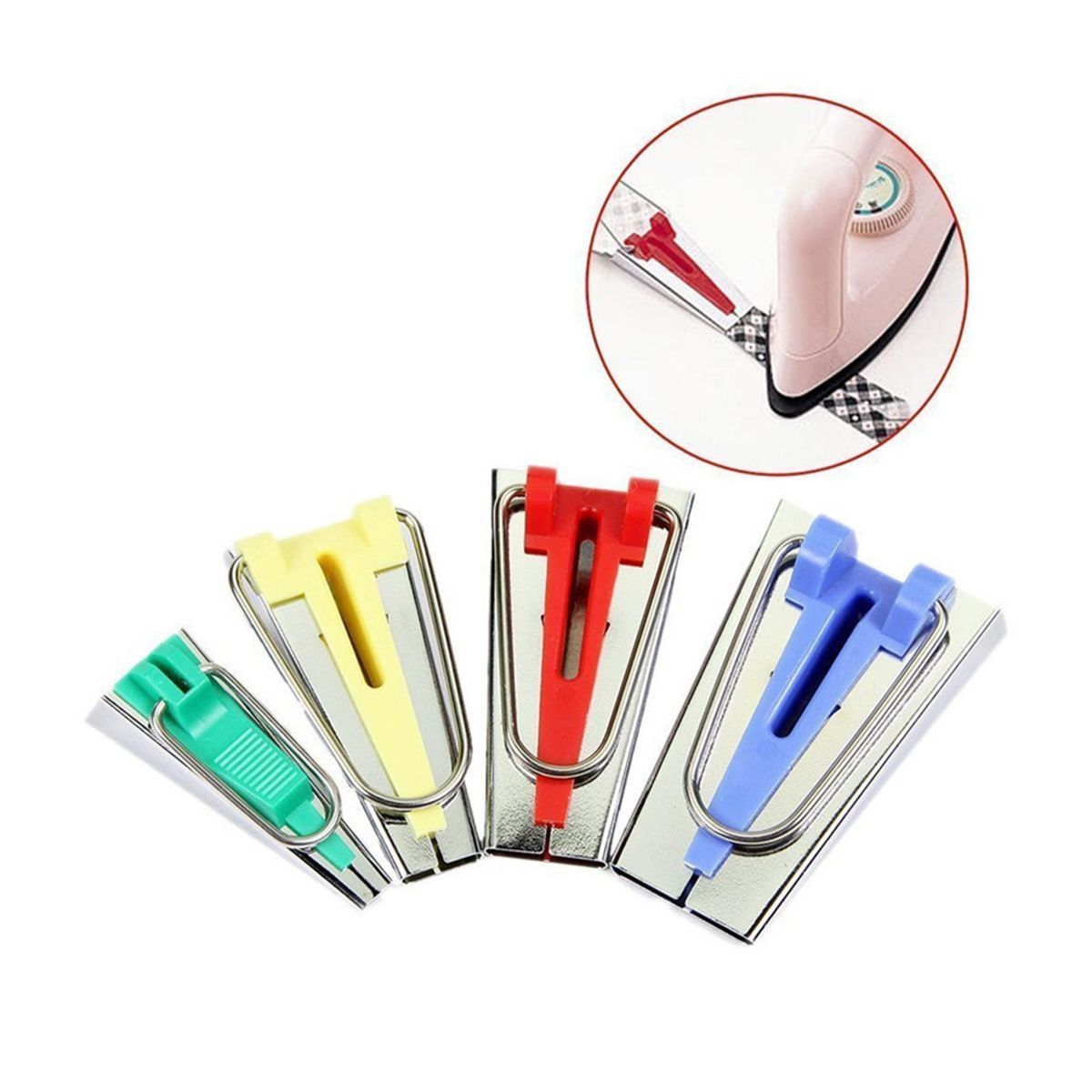 62Pcs Sewing Fabric Bias Tape Making Kit DIY Bias Tape Makers Tool  Set with Awl Fabric Cutter for Patchwork Sewing Quilting Binding