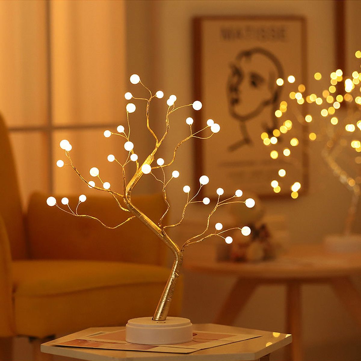 Tree Branches Lights 36 LEDs Indoor Desk Starry Tree Light