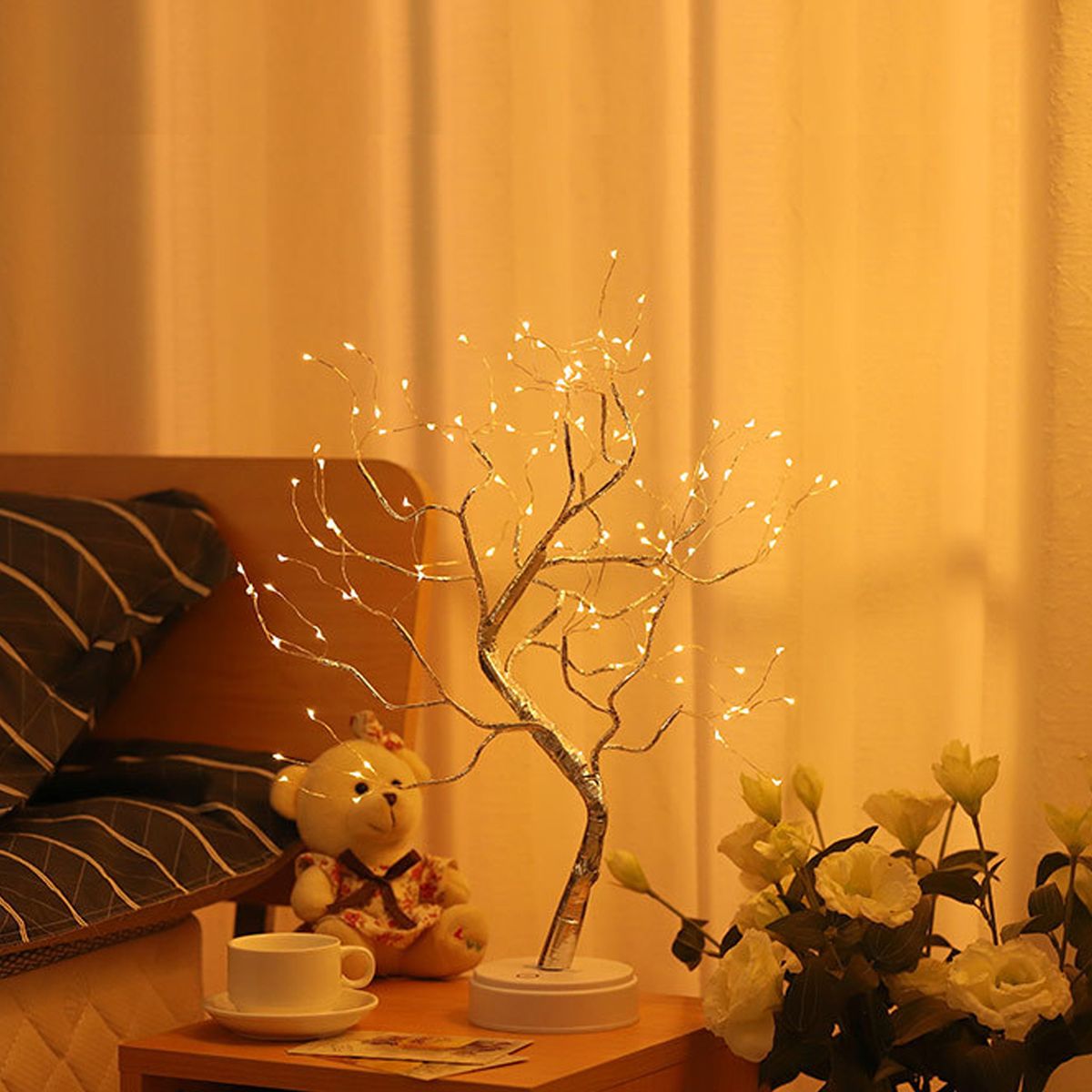 Tree Branches Lights 36 LEDs Indoor Desk Starry Tree Light