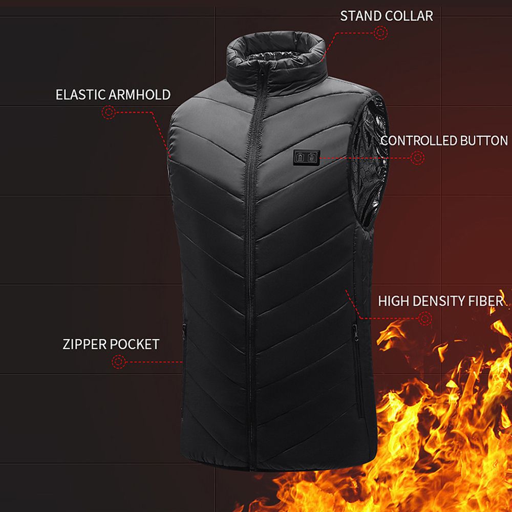 Heated Vest For Men Women 15-Zone Winter Electric Heating