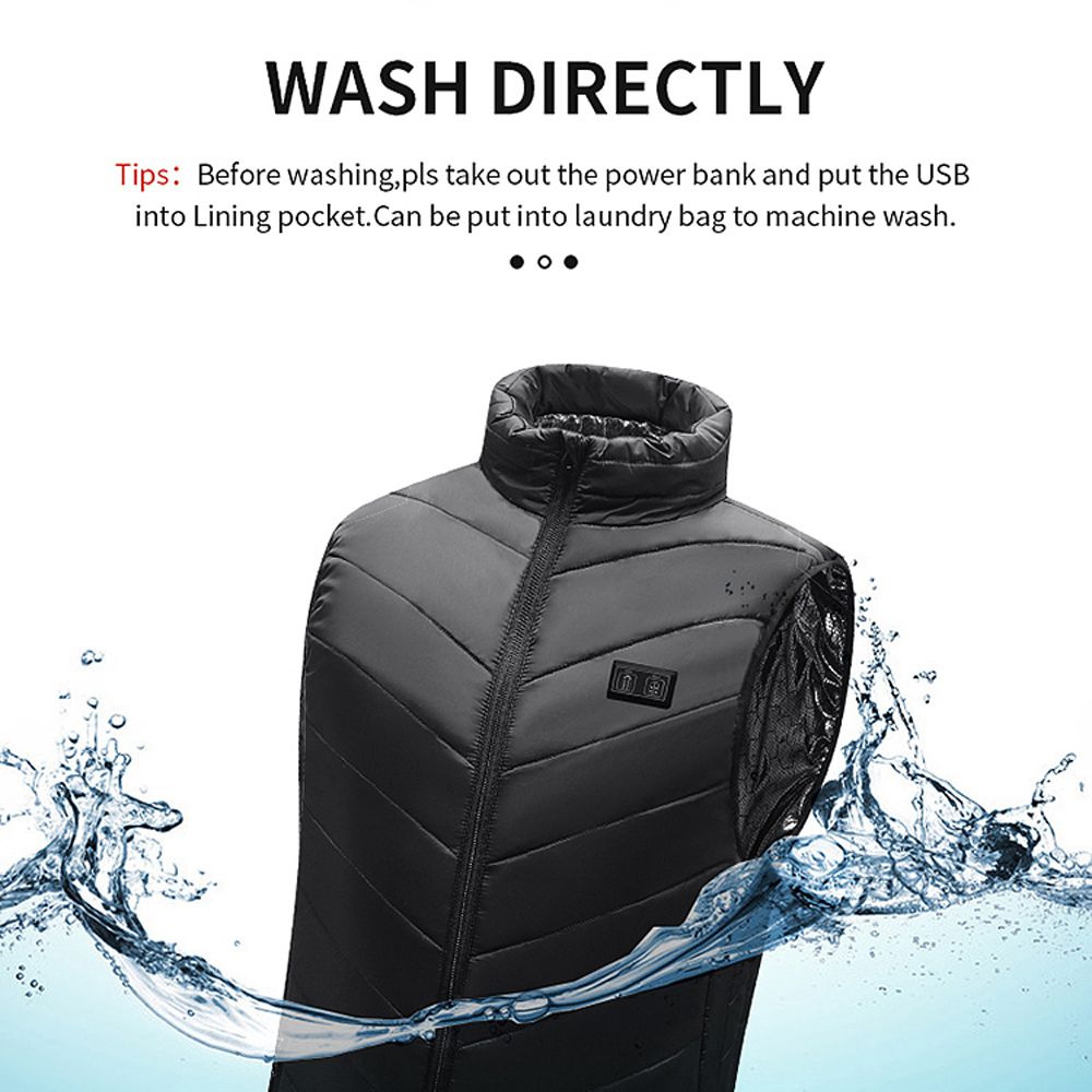 Heated Vest For Men Women 15-Zone Winter Electric Heating