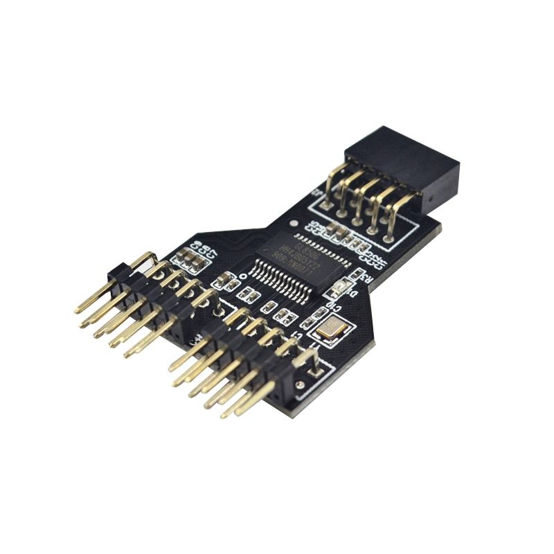 Motherboard USB 9Pin Interface Header Splitter 1 To 2 Extension Cable Adapter 9-Pin USB HUB USB 2.0 Connectors For RGB Bluetooth