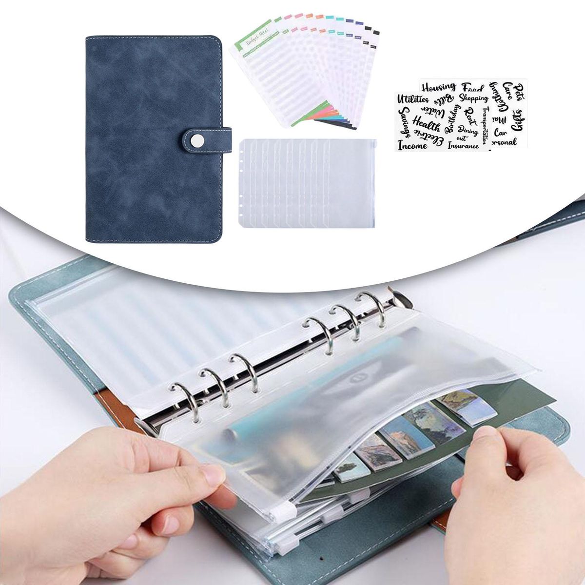 2xCoupon Organizer Lose Leaf Cash Binder For Budgeting