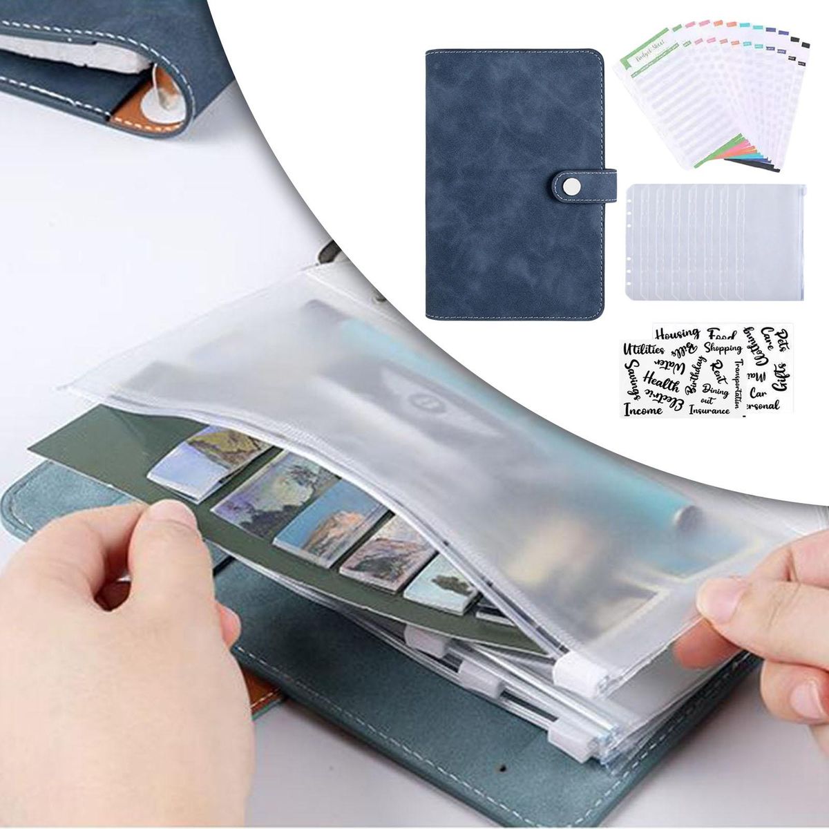 2xCoupon Organizer Lose Leaf Cash Binder For Budgeting