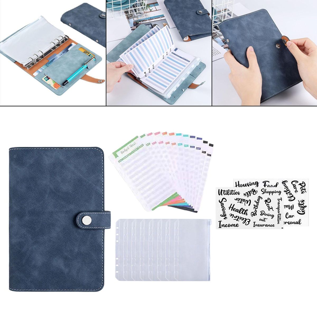 2xCoupon Organizer Lose Leaf Cash Binder For Budgeting