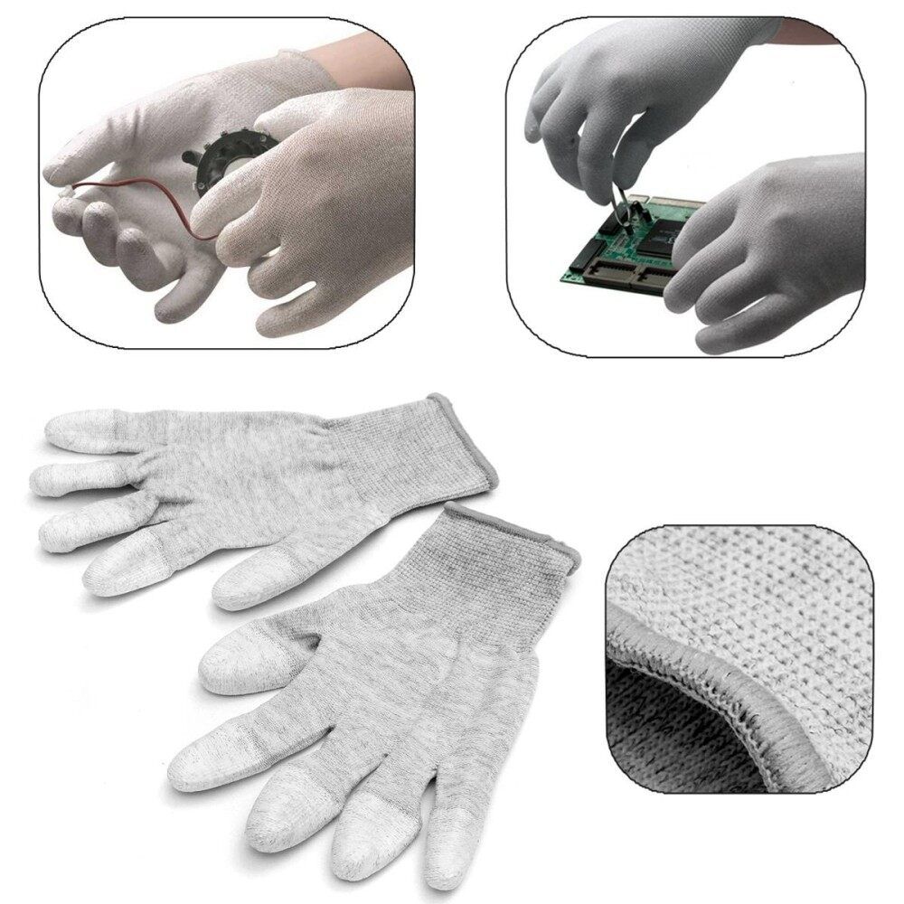 Anti Static Antiskid ESD Electronic Labor Working Glove PC Computer Repair -- S / M / L M