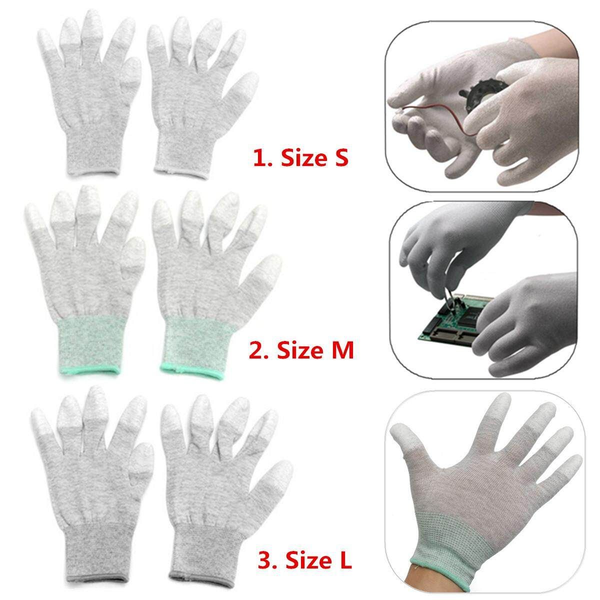 Anti Static Antiskid ESD Electronic Labor Working Glove PC Computer Repair -- S / M / L M