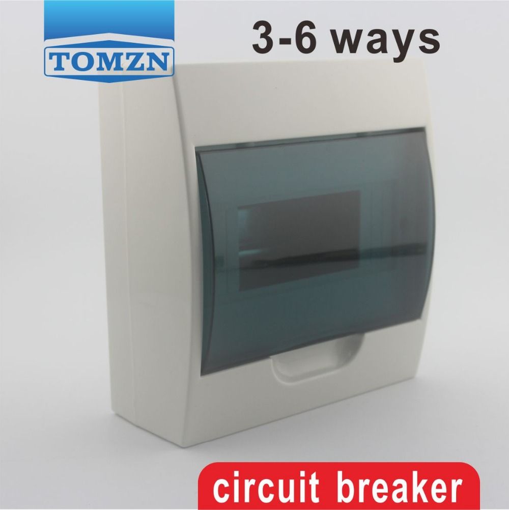 Distribution Box Ways 3 Plastic For - Circuit Breaker 6