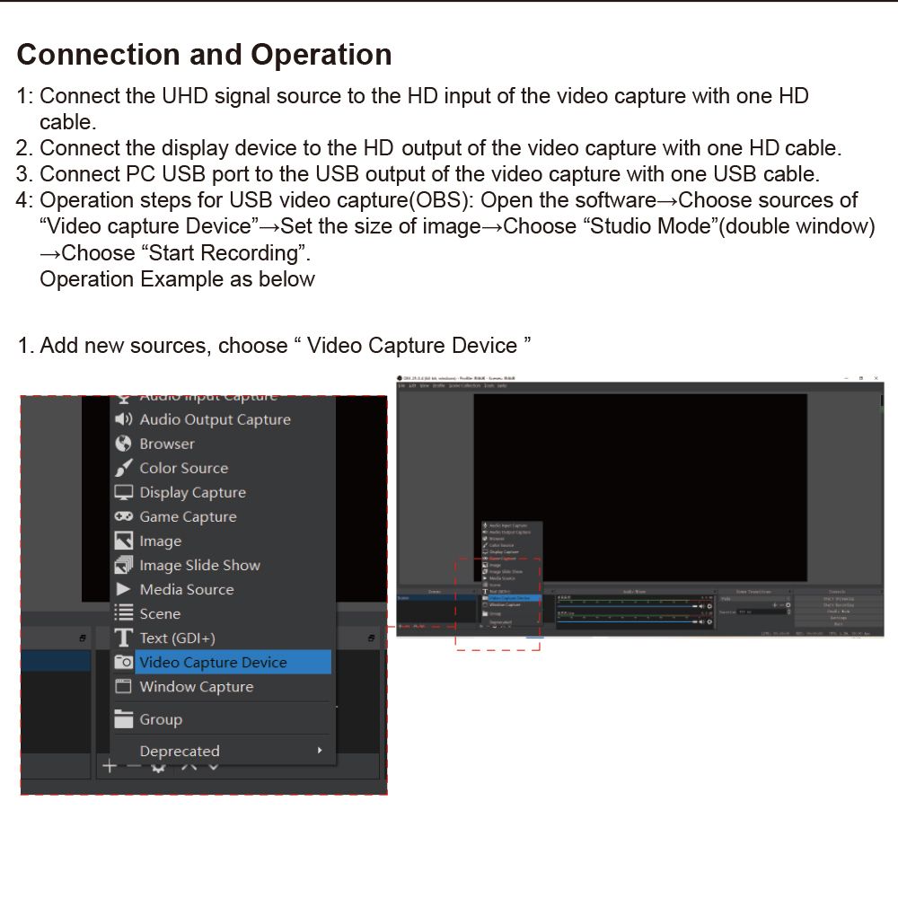 HD Video Capture Card With HD Loop-out USB 3.0 Capture Card