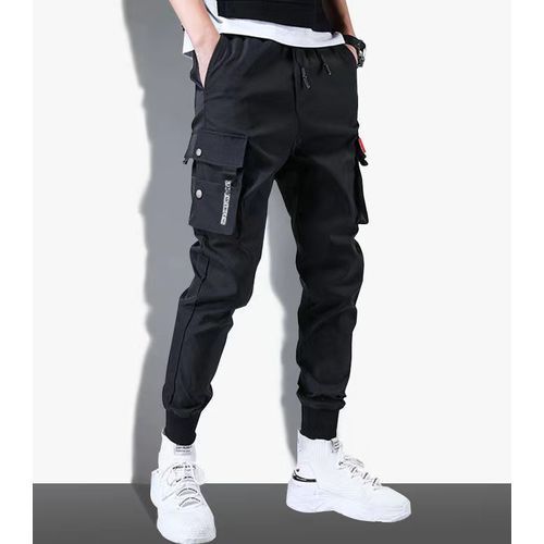 2 Pieces （Gray+black） Boys Women Men's Plaid Straight Leg Trousers Pants