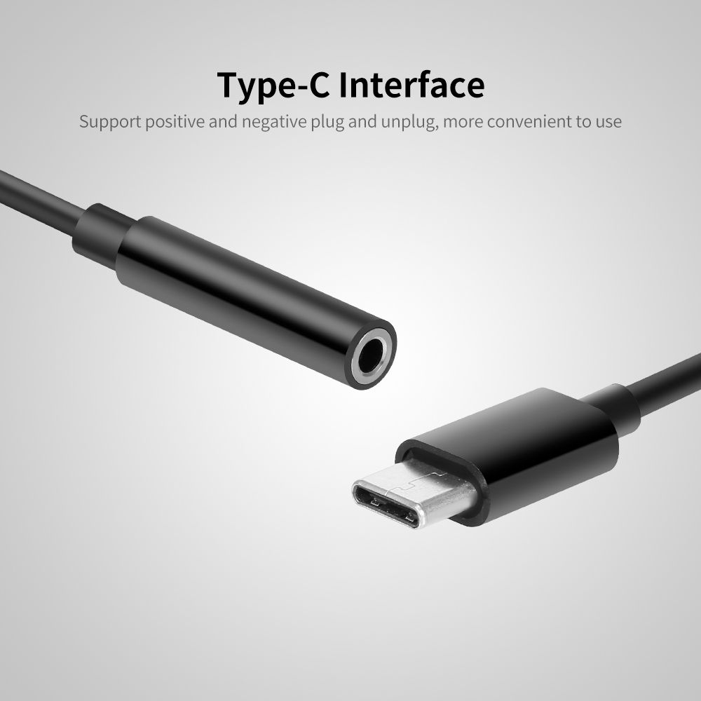 Type-C To 3.5mm Adapter Type-C Male To 3.5 AUX Audio Female