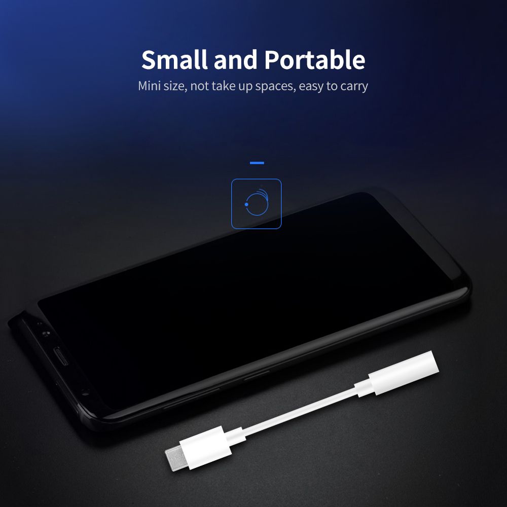 Type-C To 3.5mm Adapter Type-C Male To 3.5 AUX Audio Female