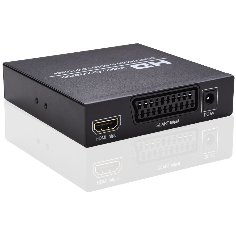 SCART/HD To HD Video Converter Support 720P/1080P Switch