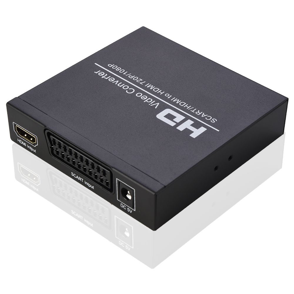 SCART/HD To HD Video Converter Support 720P/1080P Switch