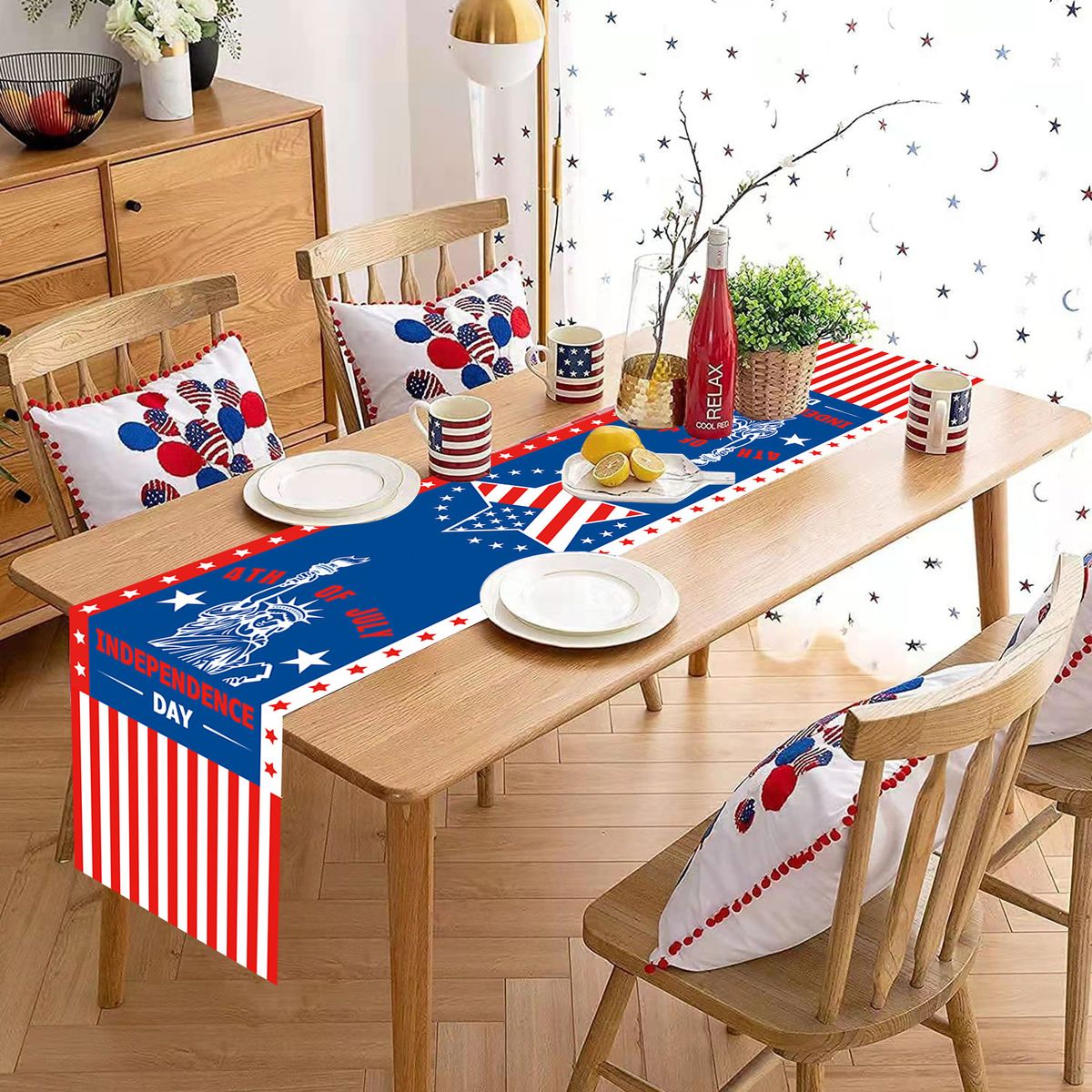 Independence Day Table Runner 4th Of July Table Runner
