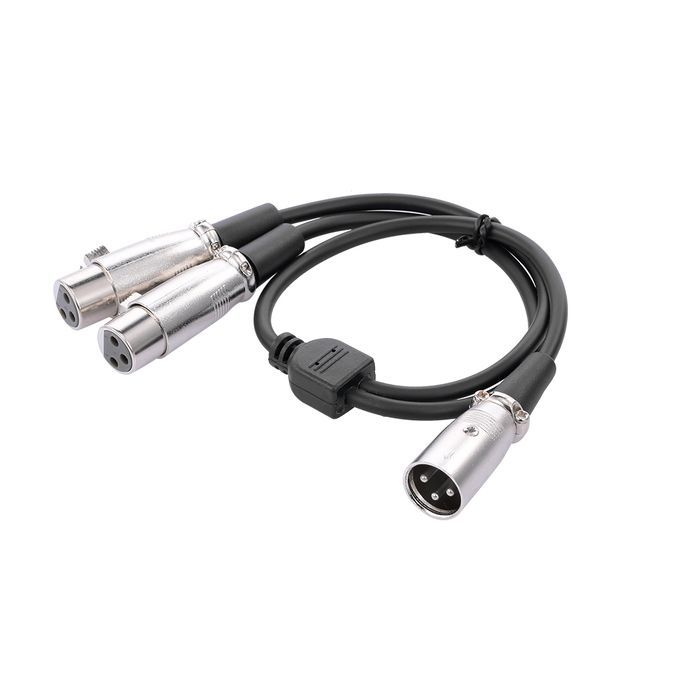 XLR Cable 1 Male To 2 Female Cable Microphone Audio Cable