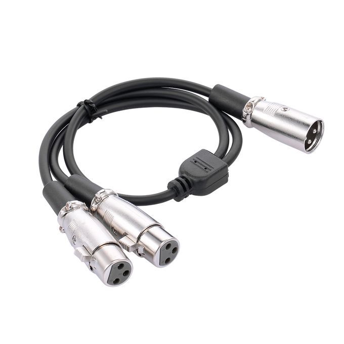 XLR Cable 1 Male To 2 Female Cable Microphone Audio Cable
