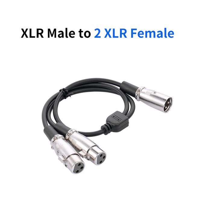 XLR Cable 1 Male To 2 Female Cable Microphone Audio Cable