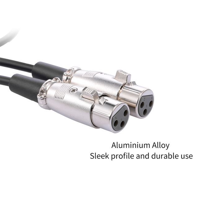 XLR Cable 1 Male To 2 Female Cable Microphone Audio Cable