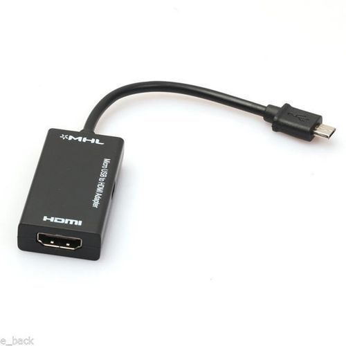 100%Genuine Original MHL To HDMI HD Converter MHL/Micro-USB To HDMI 1080p High Speed Adapter For Smartphones And Tablets Micro USB To HDMI, Fast Digital Conversion To HDMI(black, Cable Length 17-20cm)