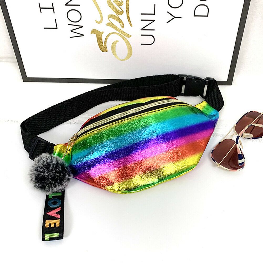 Women Girls Waist Fanny Pack Belt Bag Pouch Hip Bum Bag