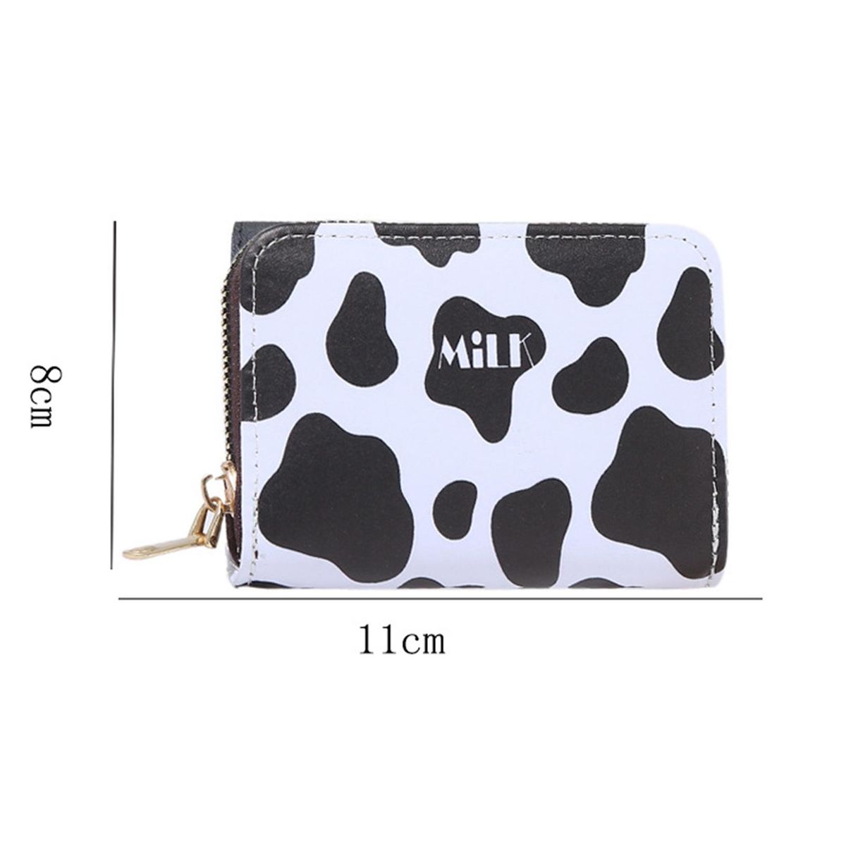 Cartoon Dairy Cow Wallet Ladies Wallet with Cow Pattern Pink