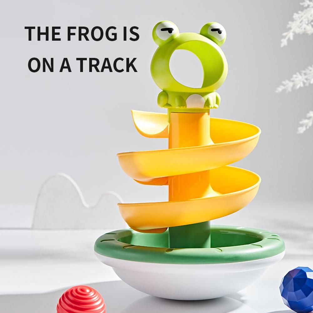 Cartoon Ball Drop Toys for 18 Months+ Baby Toddlers Tumbler Ball Toy Track Ball Toys with 2 Colorful Balls Educational Toys for Boys Girls