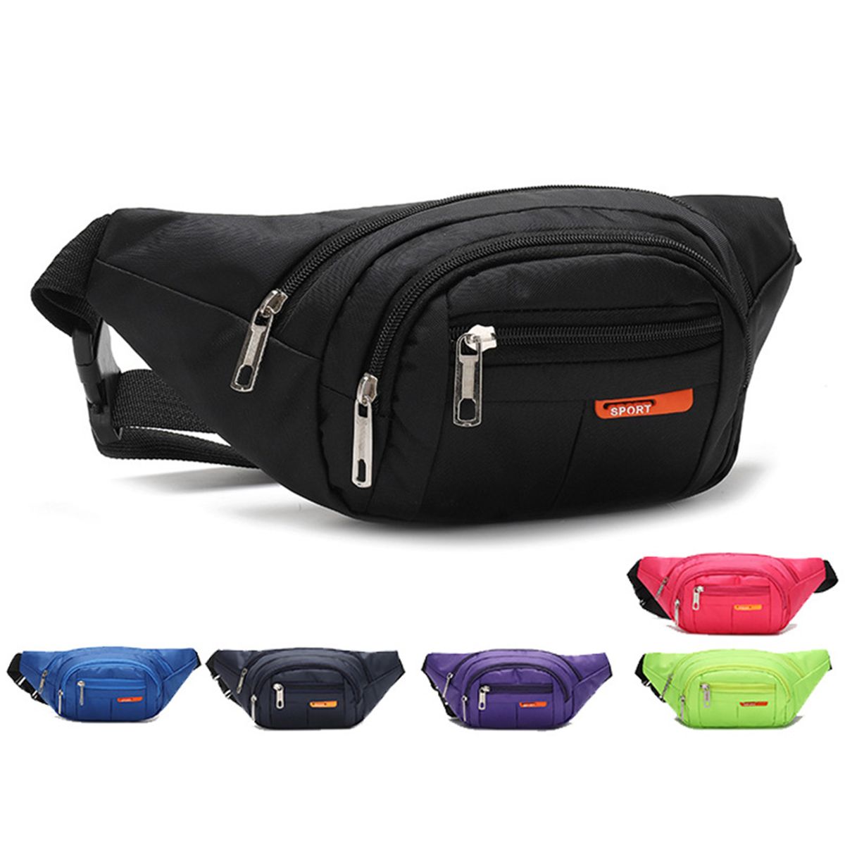 Unisex Fanny Pack Waterproof Large Capacity Adjustable