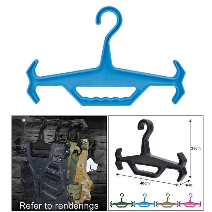 Multi-Purpose Heavy Duty Drysuit Hanger Suit 150 Lb Load Drain Blue